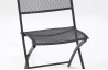 Lot de 2 chaises pliantes perforées