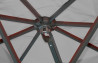 Parasol en aluminium gris