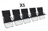 Lot de 5 Relax pliables noirs