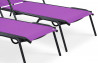 Lot de 3 Bains de soleil prune