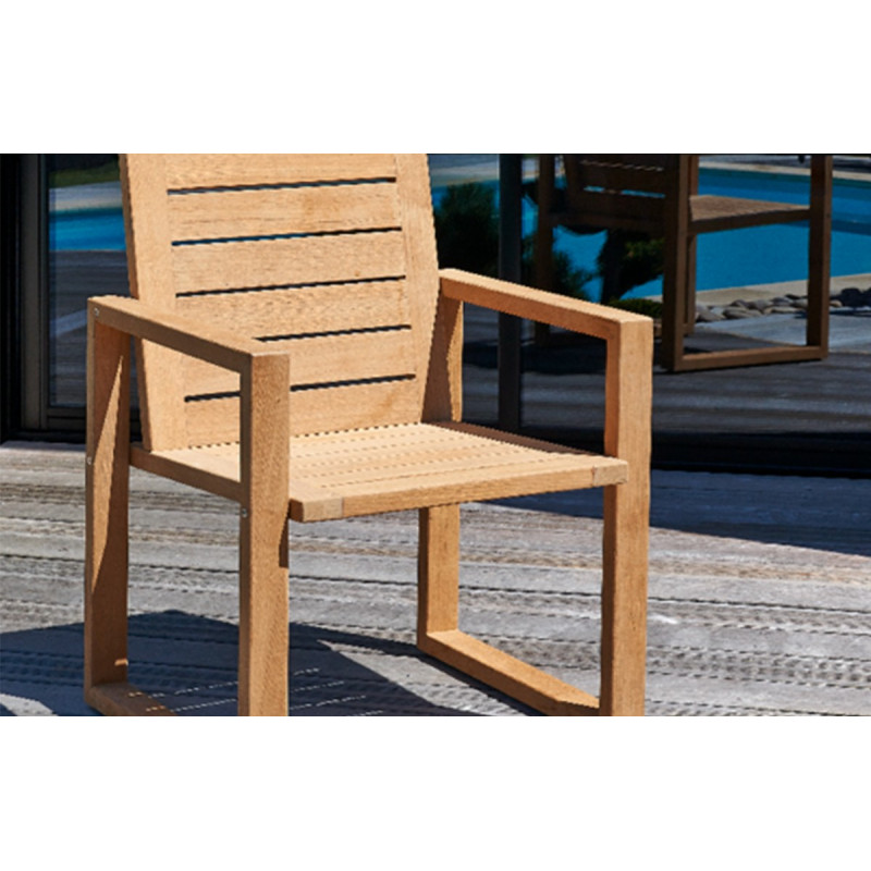 Salon de jardin mobilier de jardin design le rêve chez vous Ensemble table et chaise accoudoir