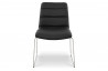 Chaise design similicuir noir