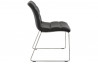 Chaise design similicuir noir