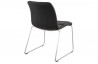 Chaise design similicuir noir