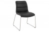 Chaise design similicuir noir