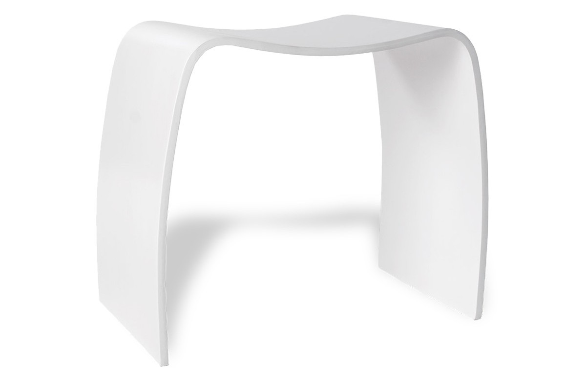 Tabouret design blanc