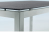 Table Superstone gris foncé 160x90 cm avec pieds carrés