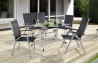 Table Puroplan anthracite et 6 chaises