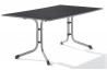 Table Puroplan anthracite 165x95 cm et 6 chaises