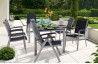 Table Puroplan et 6 fauteuils graphite