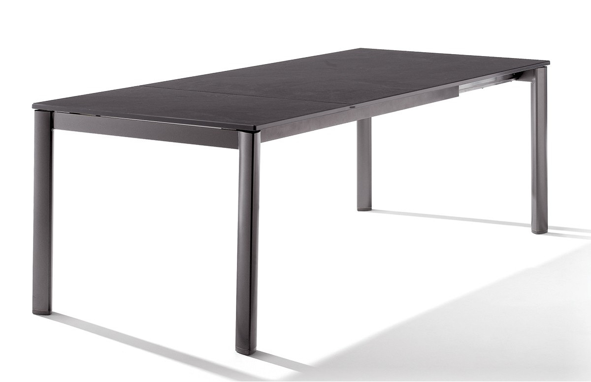 Table Extensible gris foncé anthracite