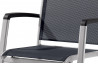 Fauteuil empilable graphite & gris