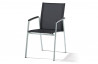 Fauteuil empilable noir