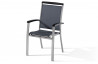 Fauteuil empilable graphite & gris