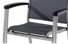 Fauteuil empilable graphite & gris