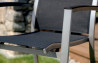 Lot de 6 Fauteuils empilables graphite & gris