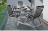 Lot de 6 Fauteuils empilables graphite & gris