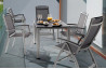 Lot de 6 Fauteuils empilables graphite & gris