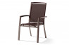 Fauteuil empilable marron mocca