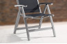 Lot de 6 fauteuils multi-positions graphite et gris