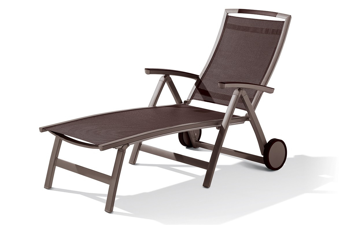 Bain de soleil multi-position marron mocca