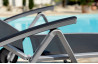 Bain de soleil multi-position marron mocca