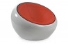 Fauteuil Design Blanc/Rouge