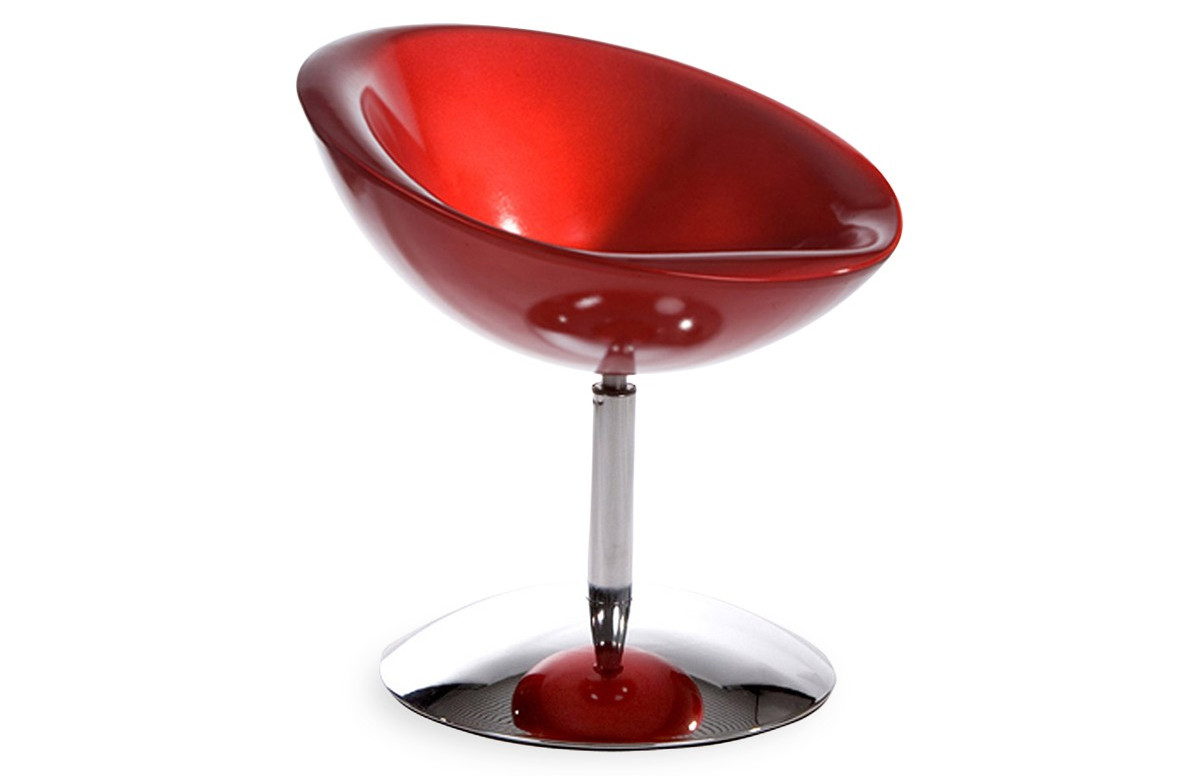 Fauteuil Design Boule Rouge