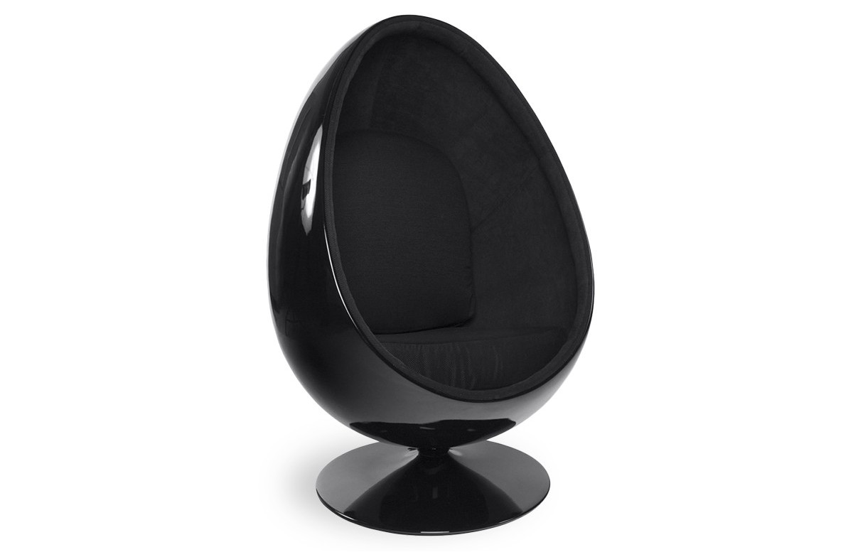 Fauteuil Design Oeuf Noir/Noir