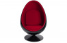 Fauteuil Design Oeuf Noir/Rouge