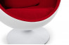 Fauteuil Design Oeuf Blanc/Rouge