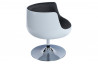 Siege Design Rond Blanc/Noir