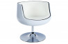 Siege Design Rond Blanc/Blanc