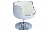 Siege Design Rond Blanc/Blanc