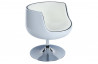 Siege Design Rond Blanc/Blanc