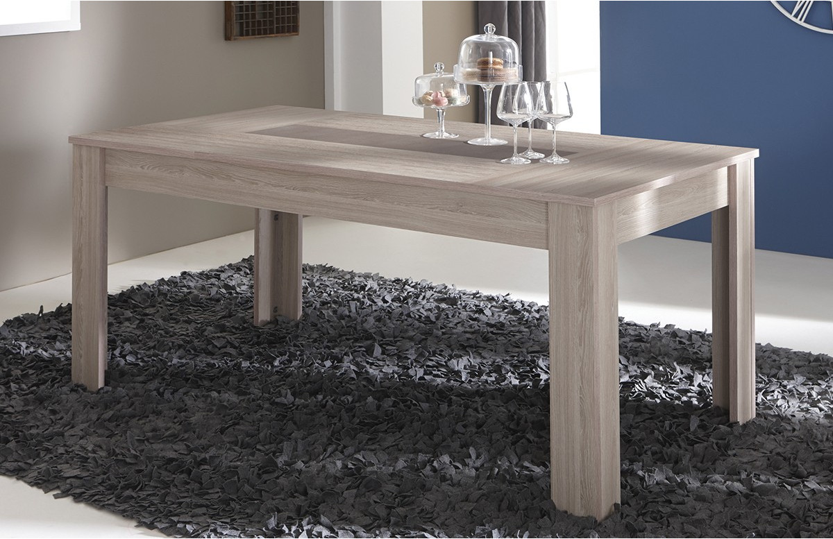 Table DUCHESS couleur chene shannon/beton clair