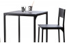 Ensemble d'une table et 2 chaises noires