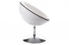 Fauteuil Design Boule Blanc/Blanc