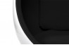 Fauteuil Design Oeuf Blanc/Noir