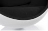 Fauteuil Design Oeuf Blanc/Noir