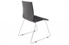 Chaise design noire en similicuir