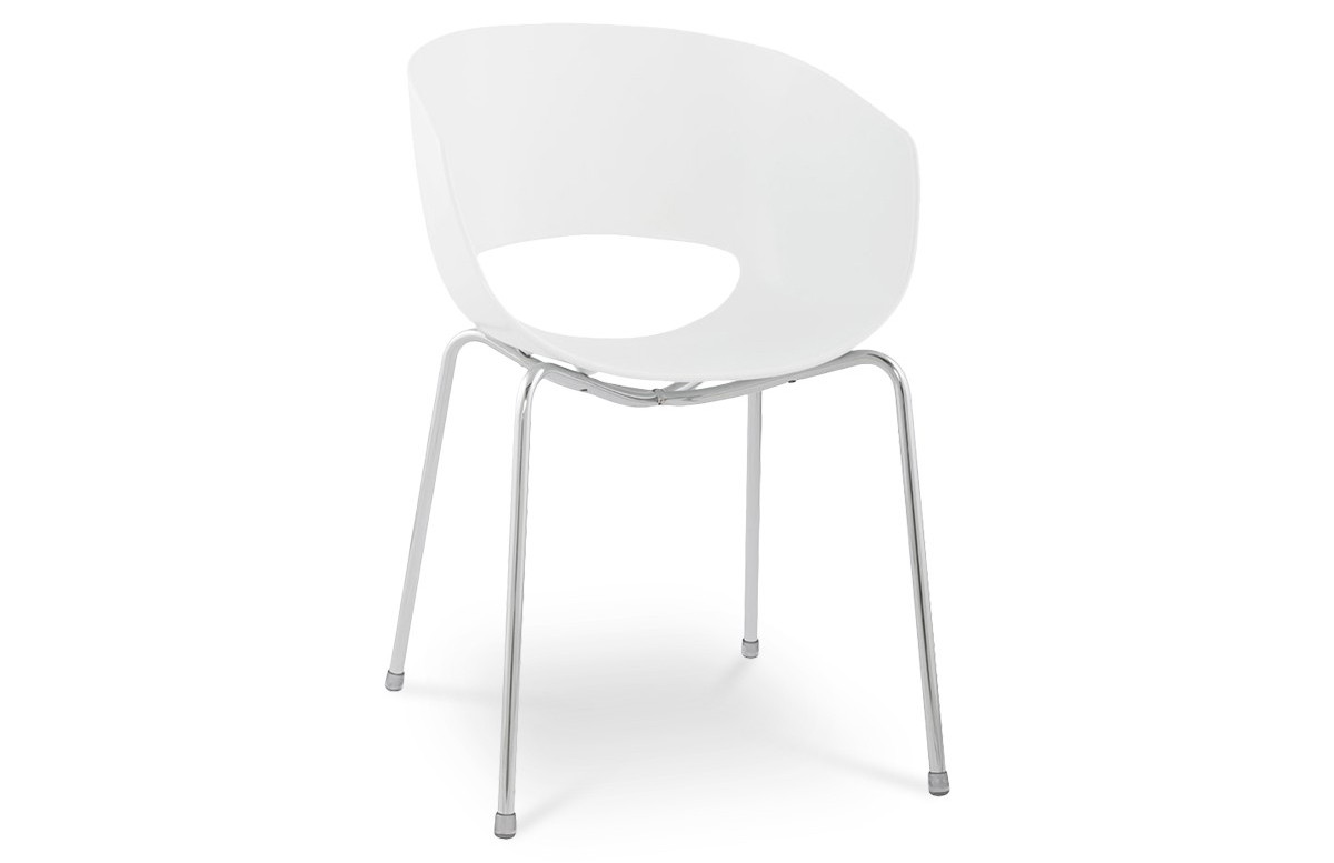 AS, Chaise design en plastique, Blanc