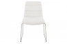 Chaise en similicuir blanche