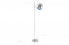 Lampadaire design boule haut chrome