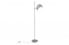 Lampadaire design boule haut chrome