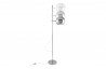 Lampadaire design boule haut chrome