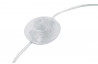 Lampadaire design boule haut chrome