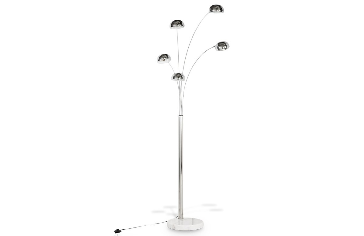 Lampadaire design chrome