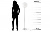 Lampadaire design blanc