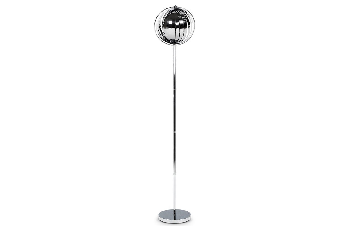 Lampadaire design chrome